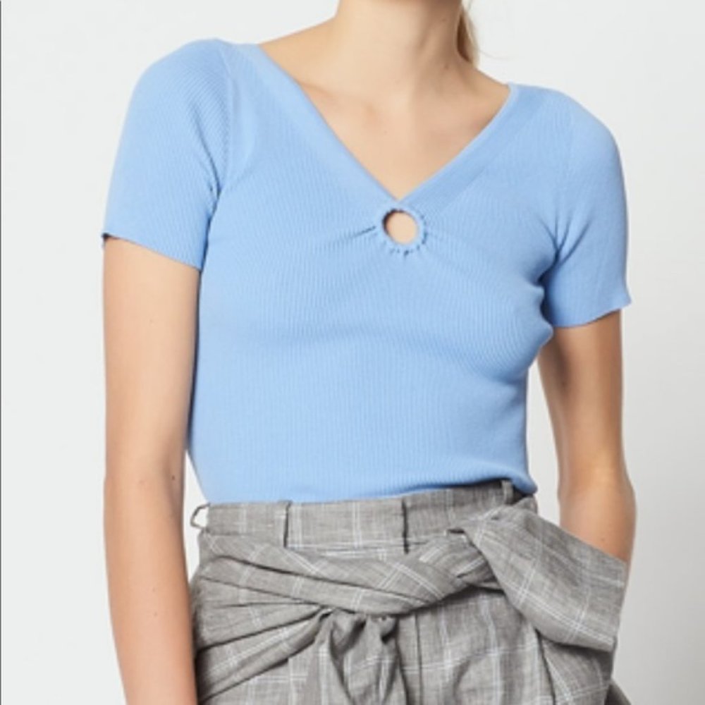 Sandro blue knitted top